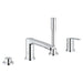 Grohe 23048003 Eurostyle Cosmopolitan Four-Hole Bathtub Faucet with Handshower