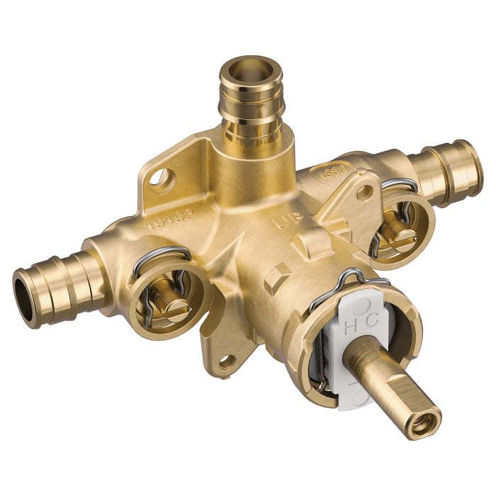 Moen M-Pact 2328 Posi-Temp(R) 1/2" cold expansion PEX connection includes pressure balancing