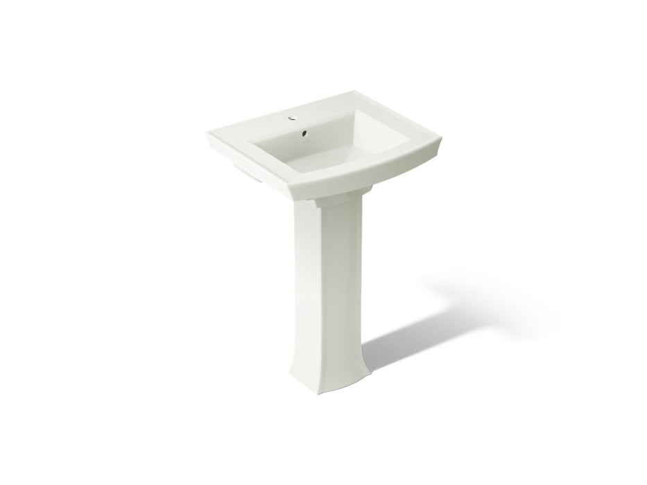 KOHLER K-2359-1 Archer 24" Rectangular Pedestal Bathroom Sink