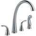 Delta 2480-DST Pilar Two Handle Widespread Kitchen Faucet with Spray