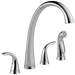 Delta 2480-DST Pilar Two Handle Widespread Kitchen Faucet with Spray