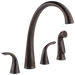 Delta 2480-DST Pilar Two Handle Widespread Kitchen Faucet with Spray
