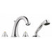 Grohe 25073 Kensington Four-Hole Roman Bathtub Faucet with Handshower