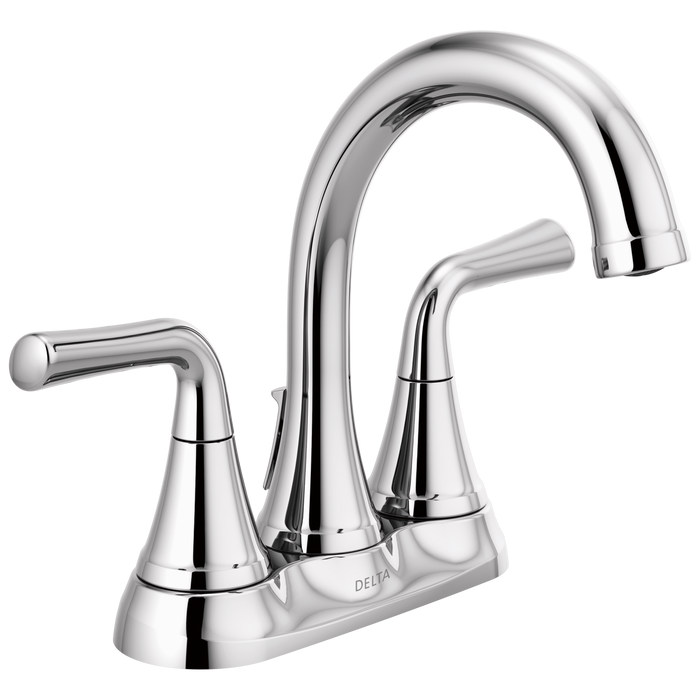 Delta Kayra 2533LF Two Handle Tract-Pack Centerset Bathroom Faucet - Chrome