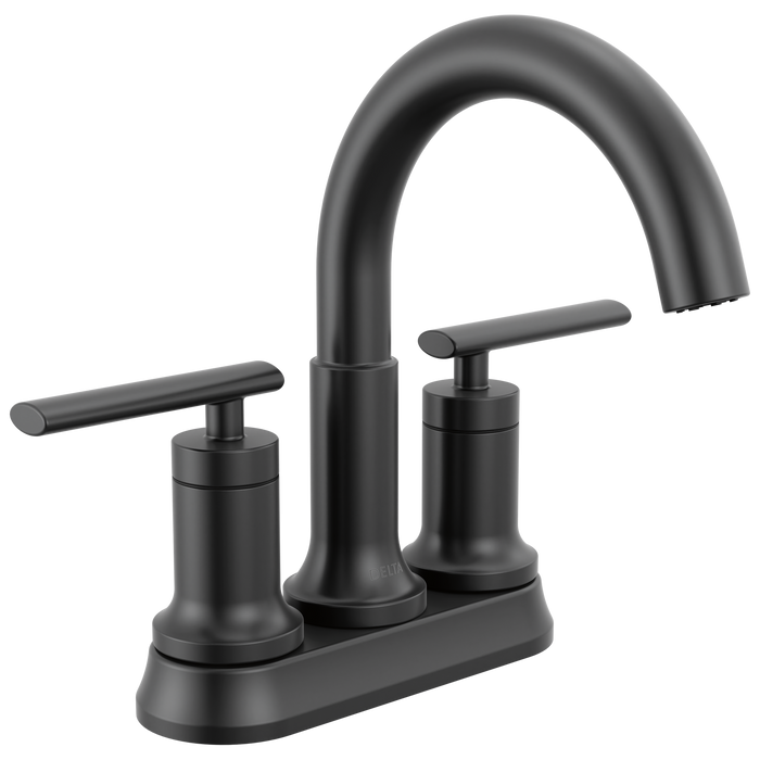 Delta Altado 25442 Two Handle Tract-Pack Centerset Bathroom Faucet - Matte Black