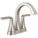 Delta Lineax 2562LF Two Handle Tract-Pack Centerset Bathroom Faucet - Stainless