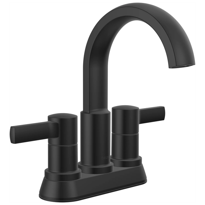 Delta Albion 25855LF Two Handle Centerset Bathroom Faucet - Matte Black