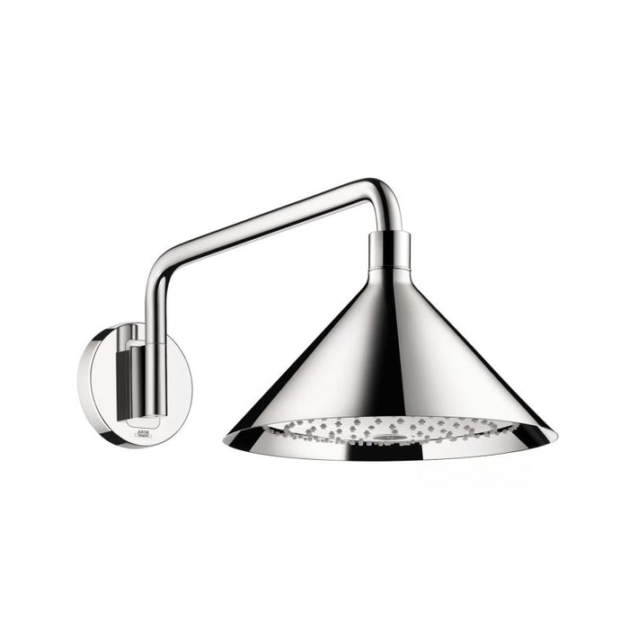 AXOR 26021001 Front Wall Mount 11" 2.5 GPM 2-Jet Rain Shower Head with Shower Arm