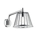 AXOR 26031001 Nendo Wall Mount 11" 2.5 GPM 1-Jet Rain Shower Head with LED Light Bulb and Shower Arm