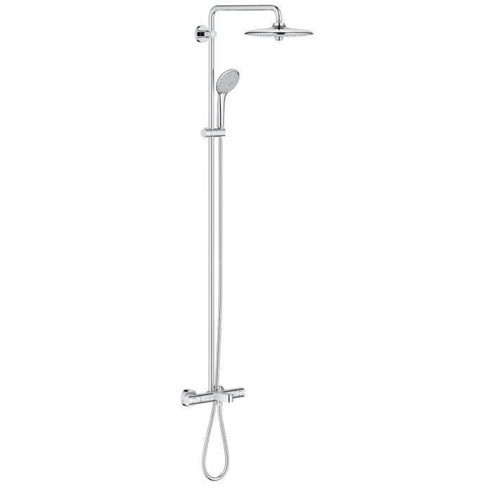 Grohe 26177001 Euphoria 260 Shower System with Multi Function Shower Head, Integrated Tub Spout, Slide Bar and Hand Shower