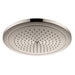 hansgrohe 26217821 Croma 1.8 GPM Single Function Rain Shower Head with Quick Clean and Eco Right Technologies in Brushed Nickel