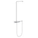 Grohe 26379000 Rainshower Wall Mounted Shower System with Exposed Thermostat, Hand Shower Wall Holder, and Hose