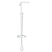 Grohe 26420000 Euphoria Cube Double Handle Thermostatic Shower System 39-9/16 Inch Center to Center