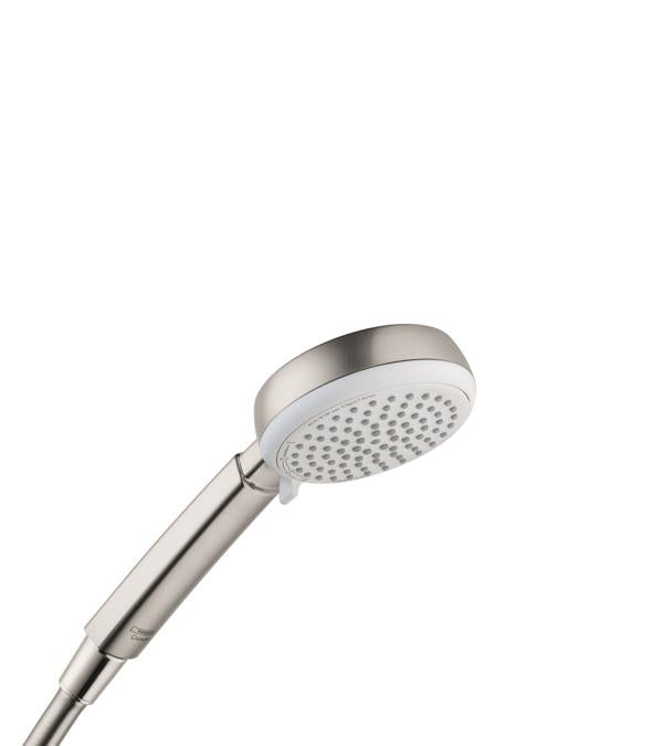 hansgrohe 26827821 Crometta 2 GPM Single Function Hand Shower with Quick Clean and Eco Right Technologies in Brushed Nickel