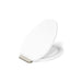 KOHLER K-27331-BN Glissade ReadyLatch® Quiet-Close™ Elongated Toilet Seat - angled product view