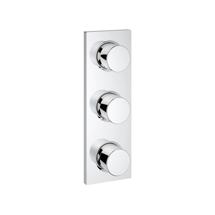 Grohe 27625000 Grohtherm Triple Volume Control Valve Trim Only with Knob Handle