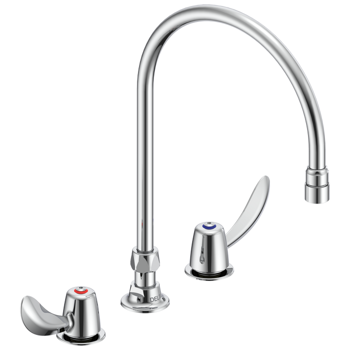 Delta Commercial 27C1 / 27C2: Two Handle 8" Below Deck Mount Faucet
