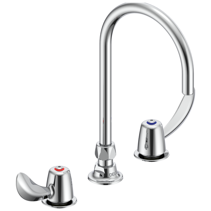 Delta Commercial 27C1 / 27C2: Two Handle 8" Below Deck Mount Faucet