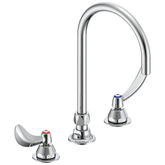 Delta Commercial 27C1 / 27C2: Two Handle 8" Below Deck Mount Faucet