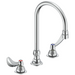 Two Handle 8 In Below Deck-Mount Faucet