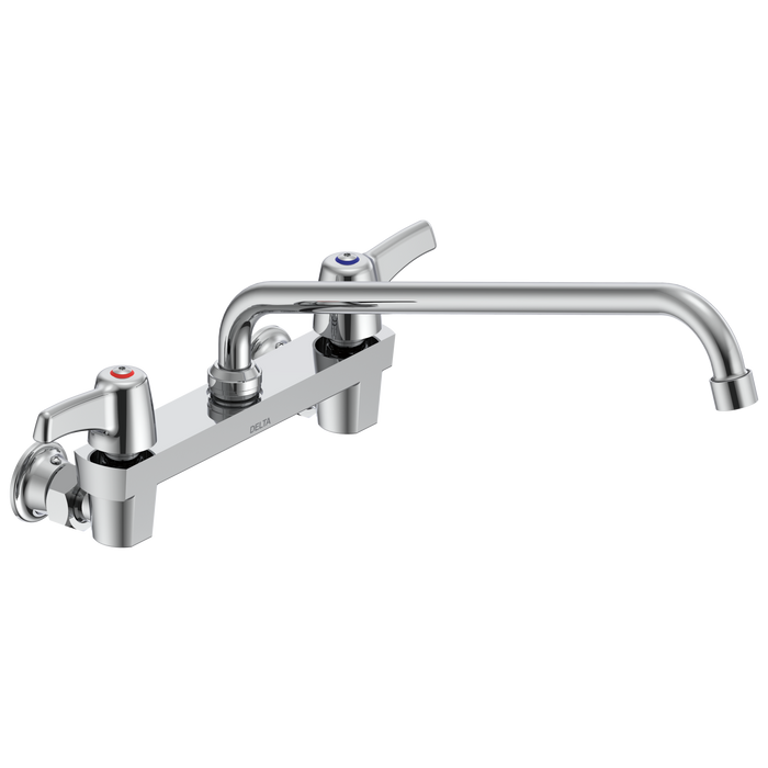 Delta Commercial 28C3 / 28C4 / 28C6: Two Handle 8" Wall Mount Service Sink Faucet
