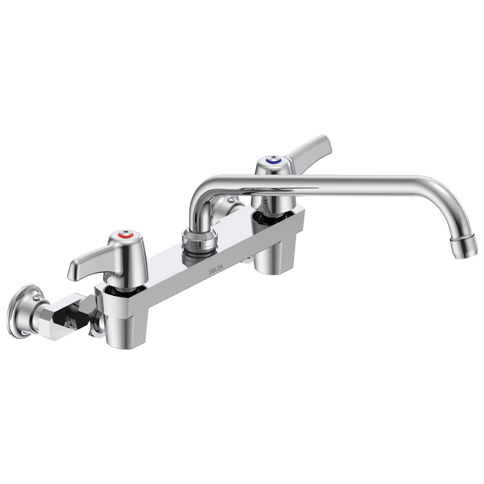 Delta Commercial 28C3 / 28C4 / 28C6: Two Handle 8" Wall Mount Service Sink Faucet
