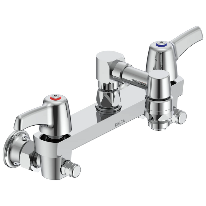 Two Handle 8 In Wallmount Service Sink Faucet