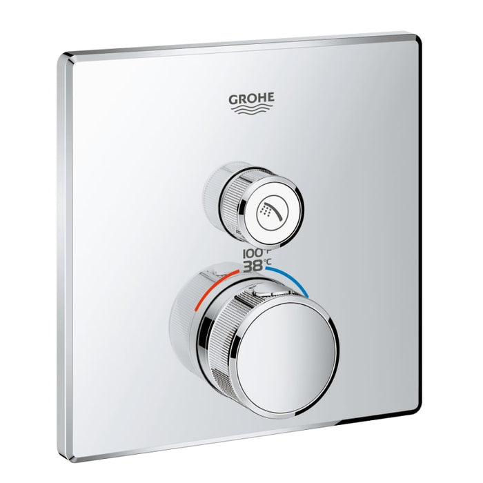 Grohe 29140000 Grohtherm Smart Control Single Function Thermostatic Valve Trim Only with EcoJoy, and Turbo Stat
