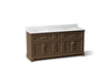 KOHLER K-29264-BD1 Charlemont 72" bathroom vanity cabinet with sinks and quartz top