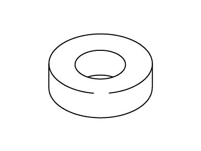 KOHLER K-32139 Washer, .255Id X 31/64 Od