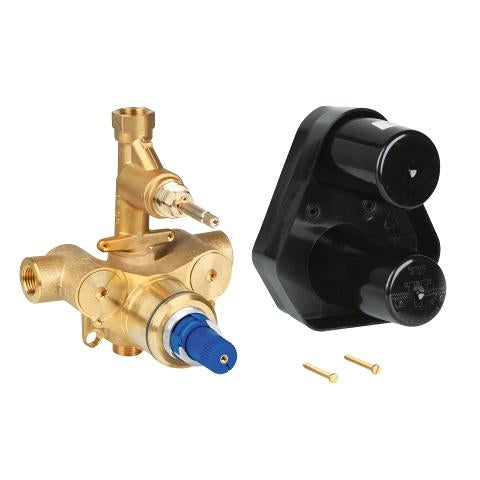 Grohe 34240000 Non Rapido 5-7/8 Inch Wall Mount Thermostat Shower Mixer with Concealed Body