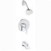 Grohe 3501220A Eurosmart Pressure Balance Valve Bathtub/Shower Combo Faucet