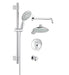 Grohe 35052000 Europlus 23 5/8 Inch GrohFlex Thermostatic Valve Shower Set