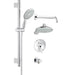 Grohe 35052000 Europlus 23 5/8 Inch GrohFlex Thermostatic Valve Shower Set