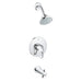 Grohe 35062 Eurostyle Pressure Balanced Tub and Shower with 2.0 GPM Single Function Shower Head - Less Valve