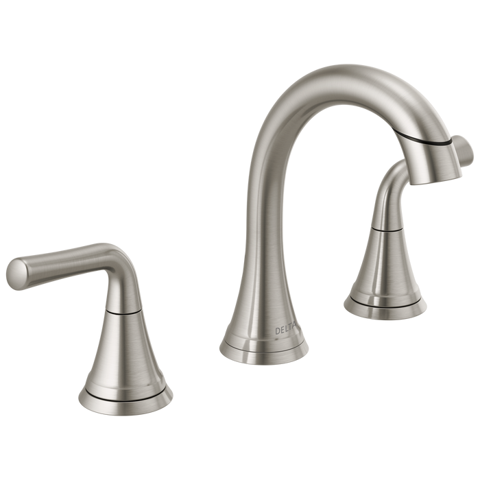 Delta Kayra 3533LF Two Handle Widespread Pull-Down Bathroom Faucet - Stainless