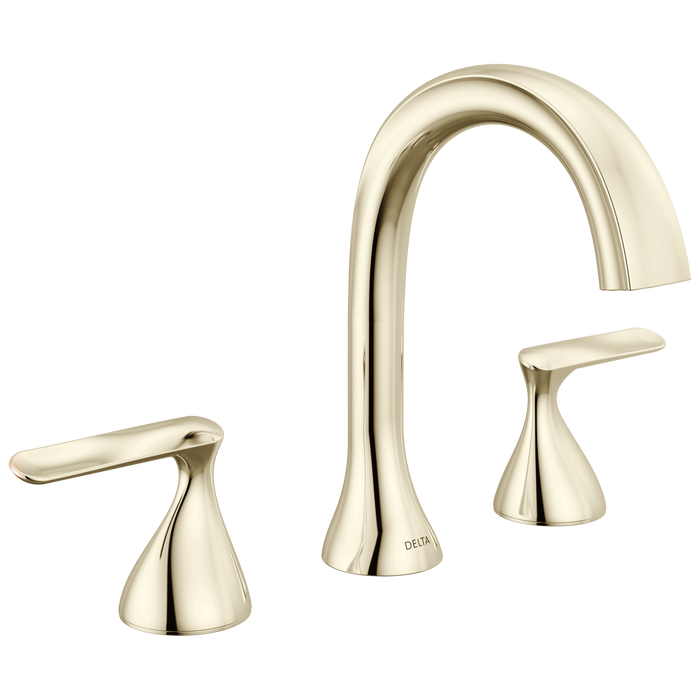 Delta Bonacci 3545 Two Handle Widespread Bathroom Faucet - Lumicoat Polished Nickel