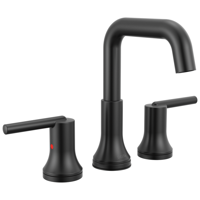 Delta Trinsic 3554 Two Handle Widespread Bathroom Faucet - Matte Black