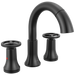 Delta Trinsic 3558 Two Handle Widespread Pull Down Bathroom Faucet - Matte Black