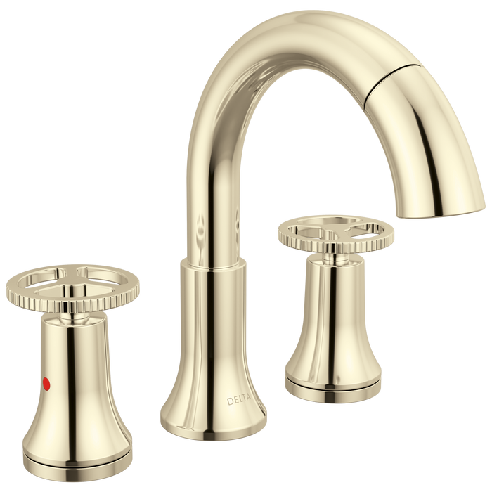 Delta Trinsic 3558 Two Handle Widespread Pull Down Bathroom Faucet - Polished Nickel