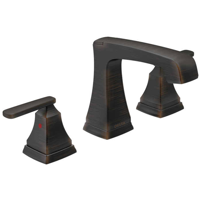 Delta 3564 Two Handle Widespread Bathroom Faucet with EZ Anchor