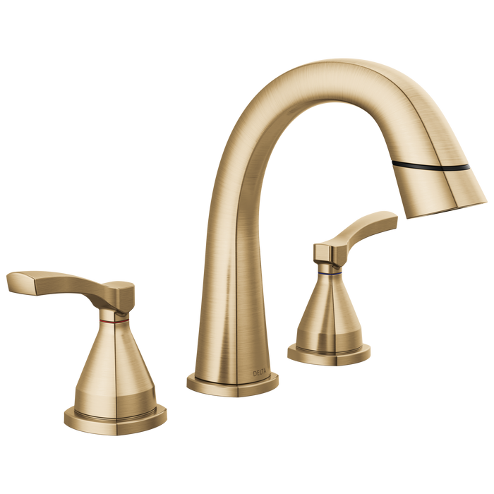 Delta Stryke: Two Handle Widespread Pull Down Bathroom Faucet