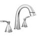 Delta Stryke: Two Handle Widespread Pull Down Bathroom Faucet