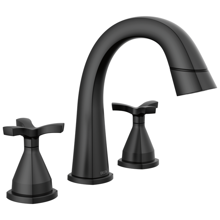 Two Handle Widespread Pull Down Bathroom Faucet