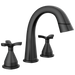 Two Handle Widespread Pull Down Bathroom Faucet