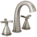 Delta Stryke 357756 Two Handle Widespread Bathroom Faucet - Lumicoat Stainless