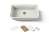 KOHLER K-36254-PC Audrine 33" undermount single-bowl workstation kitchen sink