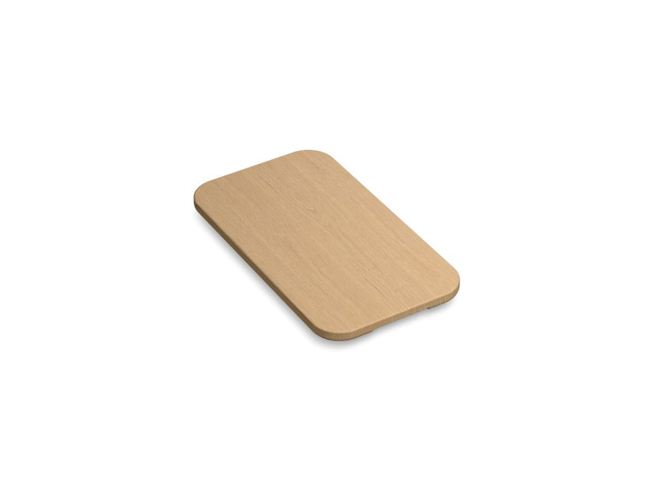 KOHLER K-37818 White Oak Cutting Board for Audrine Kitchen Sink - angled product view