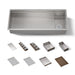 KOHLER K-37907-WAL Synthos 45-3/4" Undermount Single-bowl Workstation Kitchen Sink - angled product view