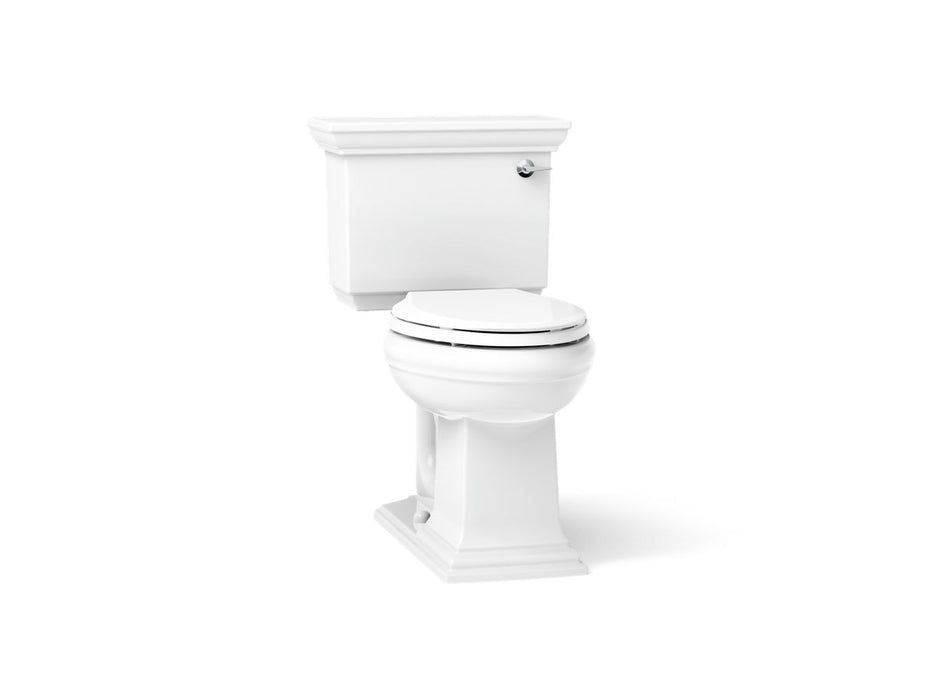 KOHLER K-3817-RA Memoirs Stately Two-piece Elongated Toilet, 1.28 GPF - angled product view